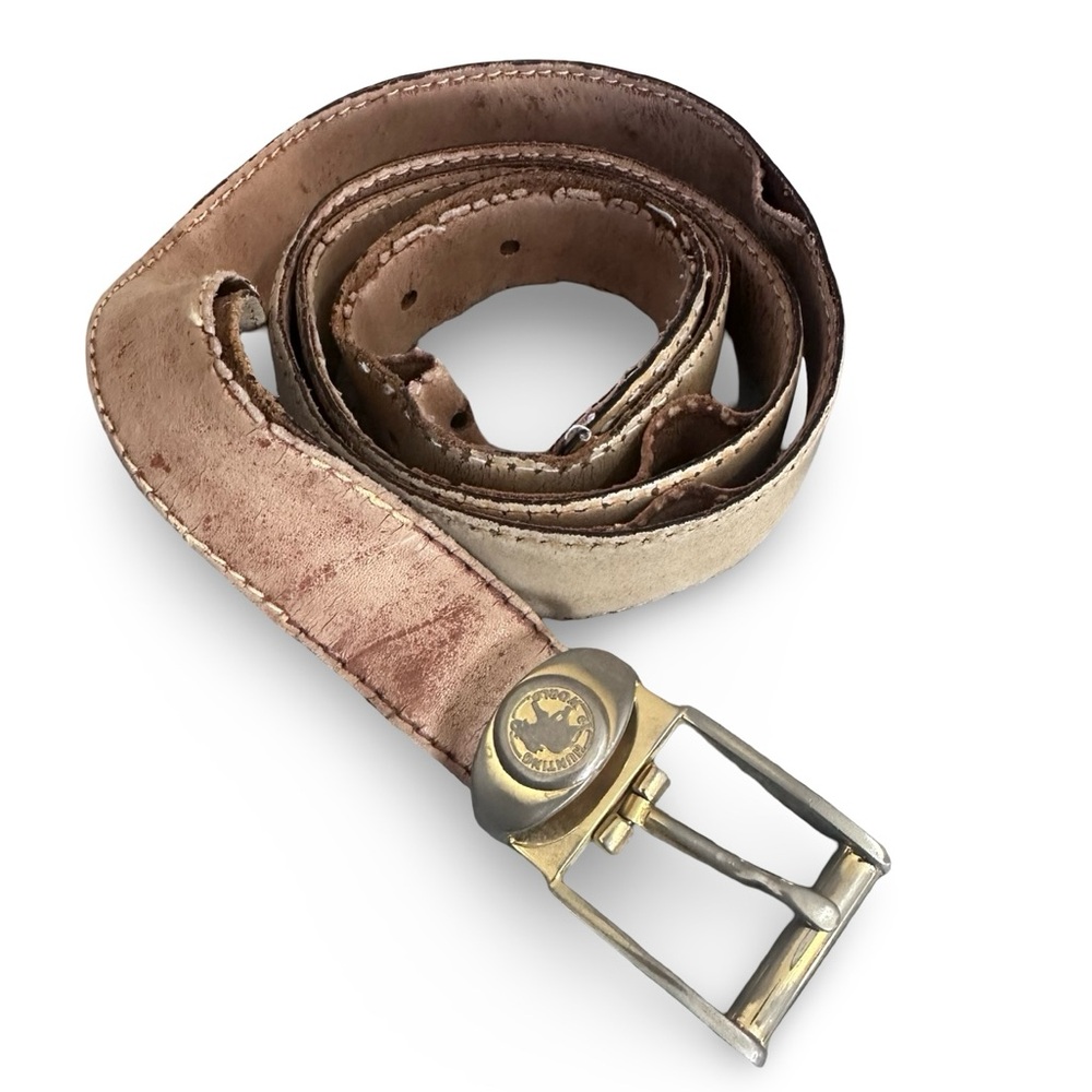 Hunting World Italy Collection Vintage Belt Buckle Belt 47"
